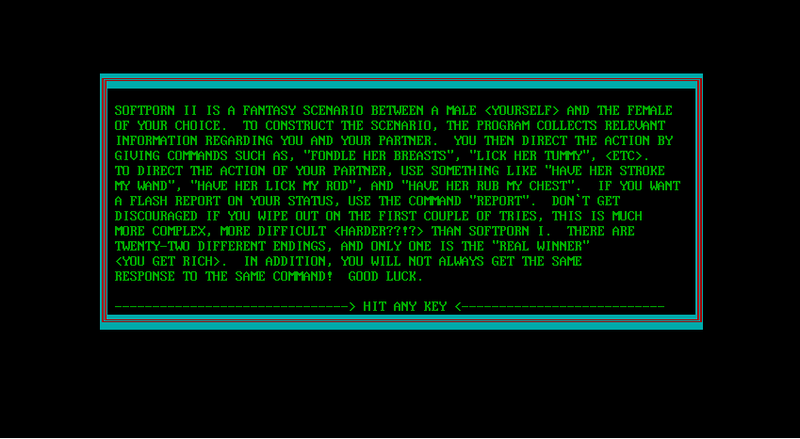 Illustration for article titled 2,400 MS-DOS Games Are Now Free Online (Some of Them Are Porn)